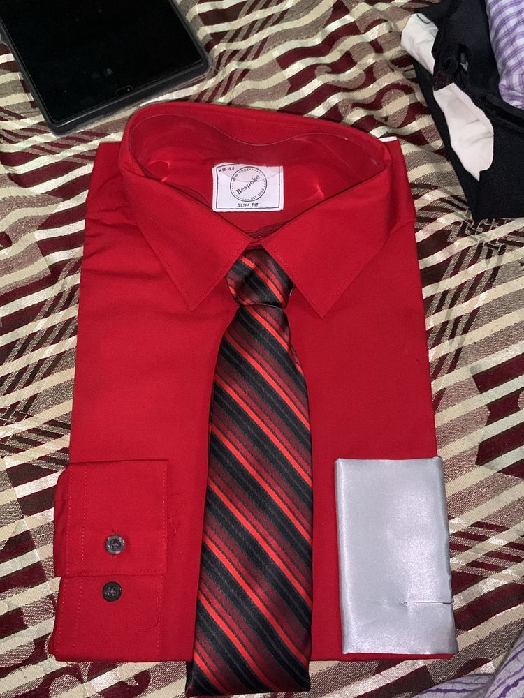 Imported Branded Shirt With Tie