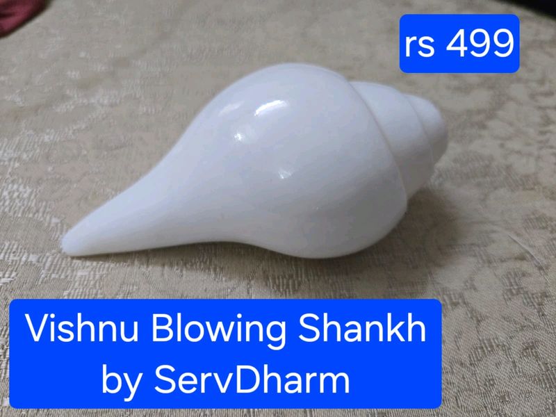 Vishnu Blowing Shankh By ServDham