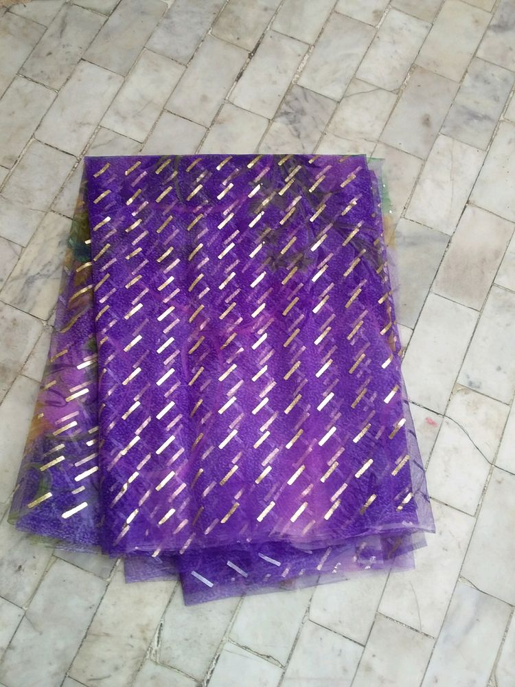 Beautiful New Festive Saree With Blouse Pc