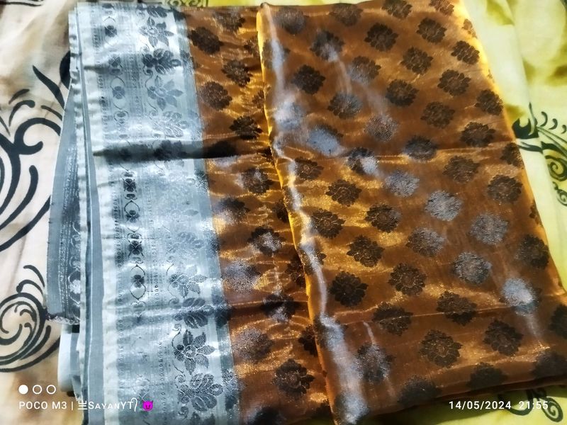 Saree Good Condition Cotton Silk