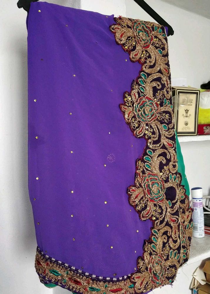 Combo Of Georgette & Net Saree