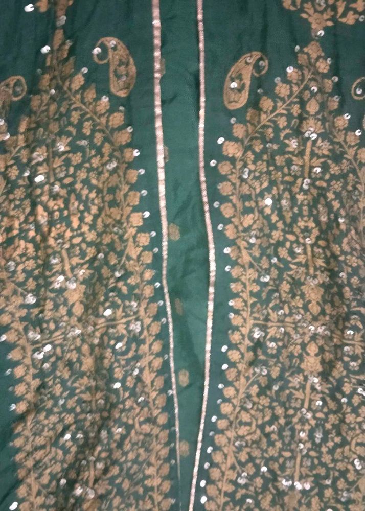 Coat Umbrella Embroidery Green Kirti