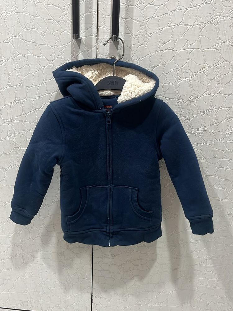 Kids Warm Jacket With Full Fleece Lining