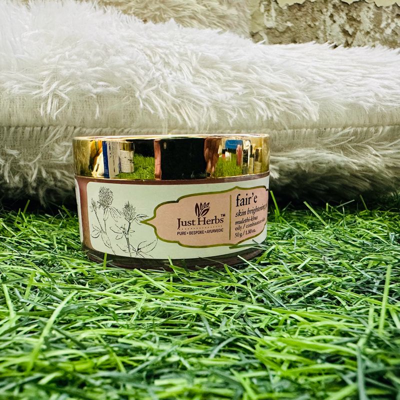 Just Herbes brightening cream