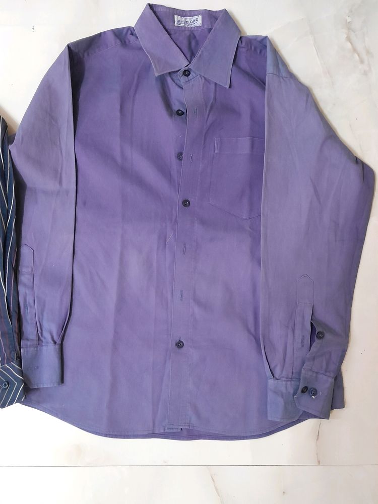 Used Purple Formal Shirt