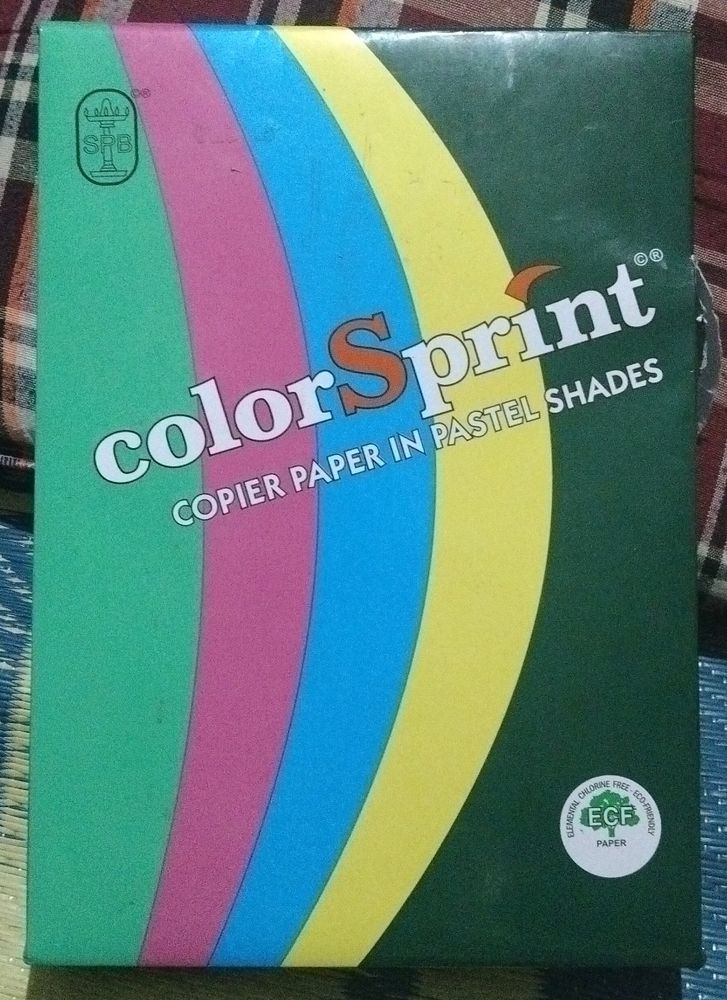 Color Sprint Copier Paper Pastel Shades. 500PAPERS