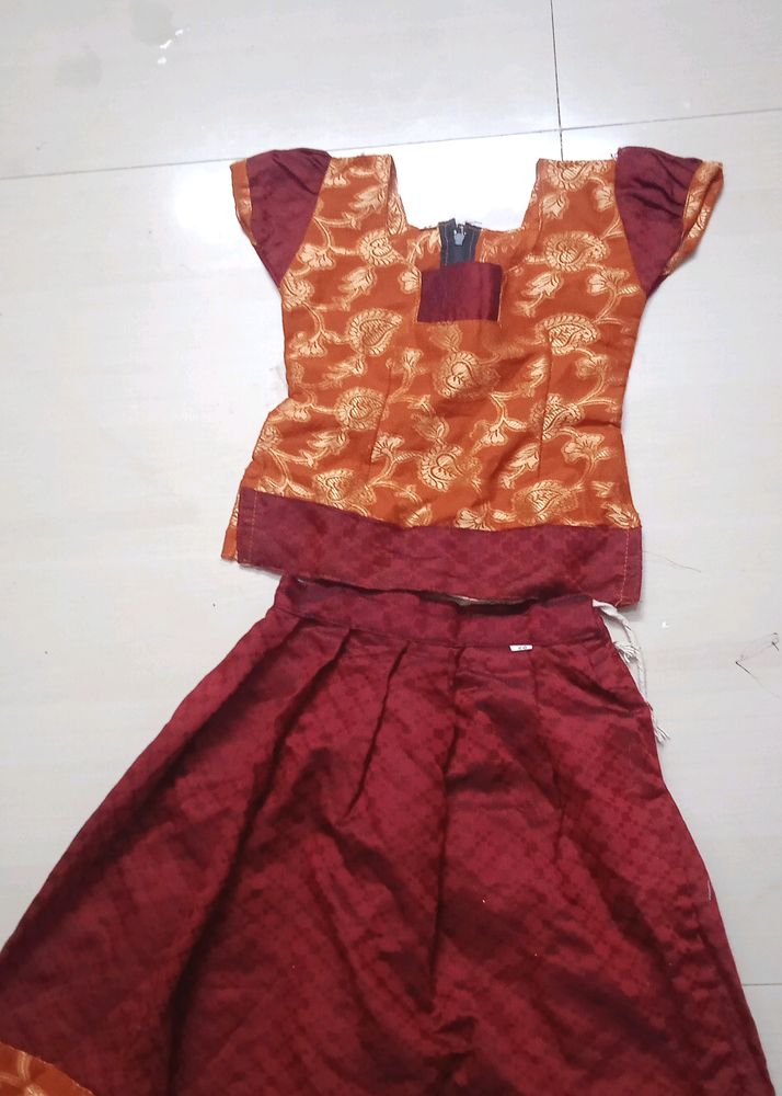 Pattupavada& Blouse