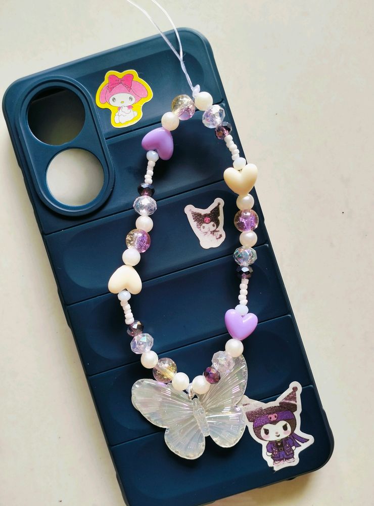 Kawaii Butterfly phone Charm 💜