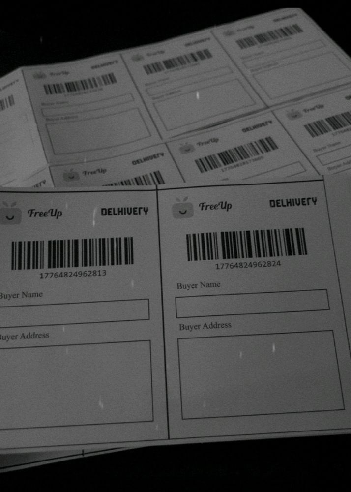 20 Shipping Label Black And White