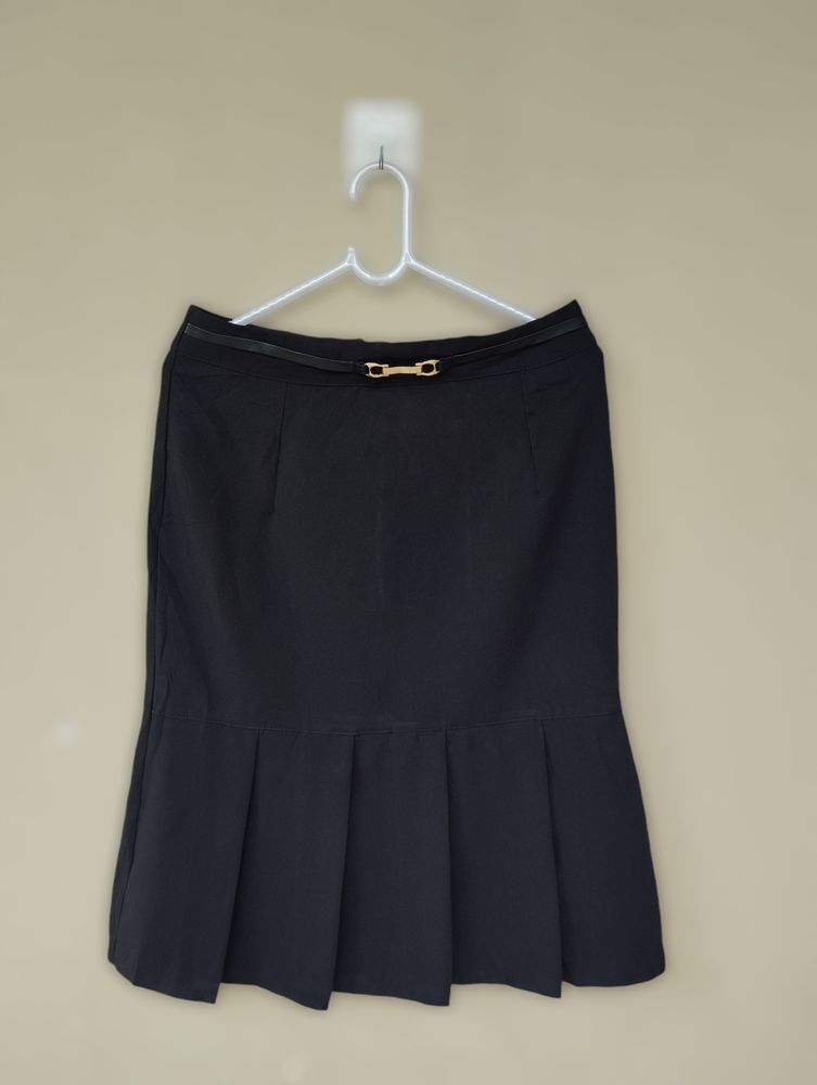 Pencil Pleated Skirt