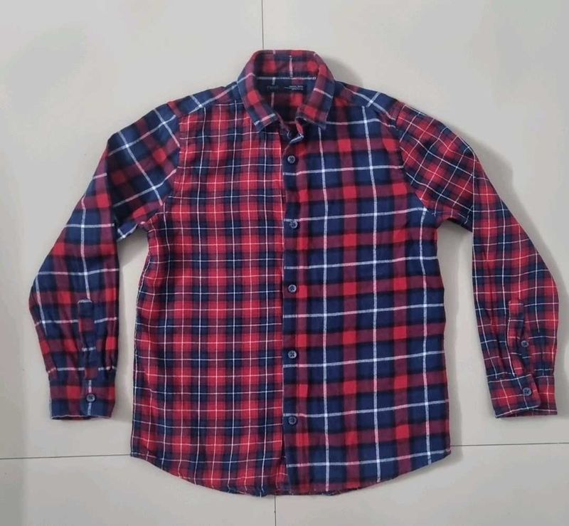 Checkered Red & Nevy Blue Shirt