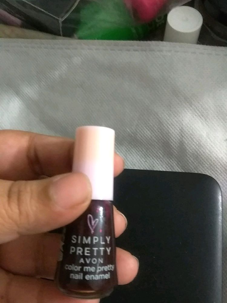 Avon Simply Pretty Color Me Pretty Nail Enamel - Code - Deeply Maroon - NE07