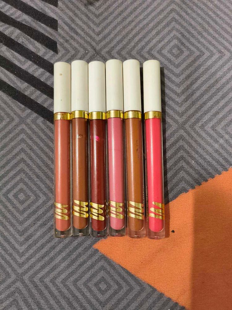 Combo Of 6 Myglamm Liquid Lipsticks