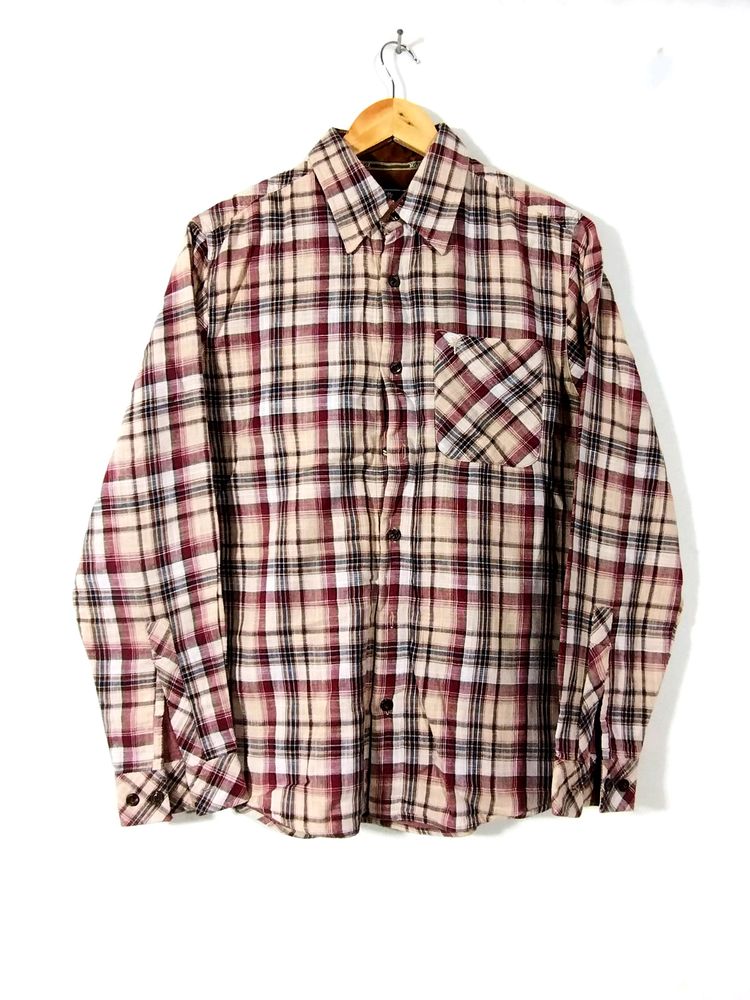 Woodland Multicolour Checks Printed Shirt (Men)