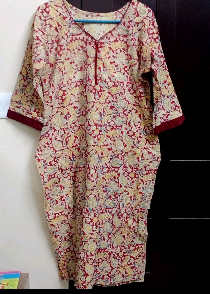 Pure Cotton Kalamkaari Kurta