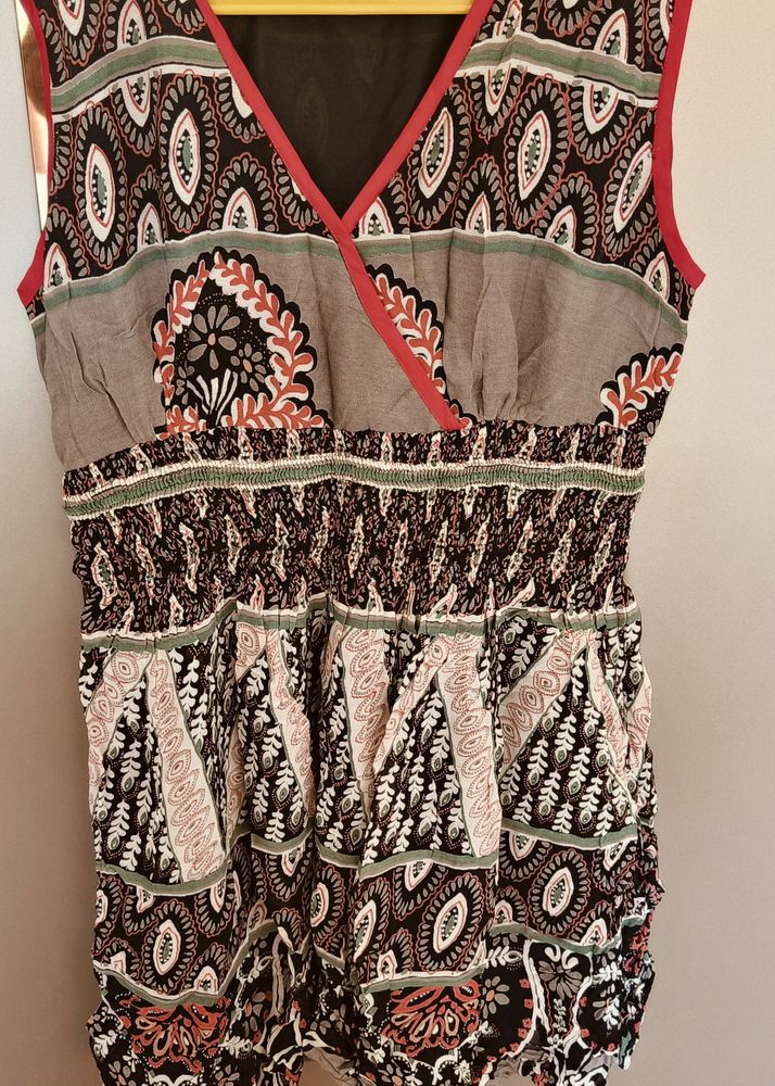 Multi Color Sleeveless Dress