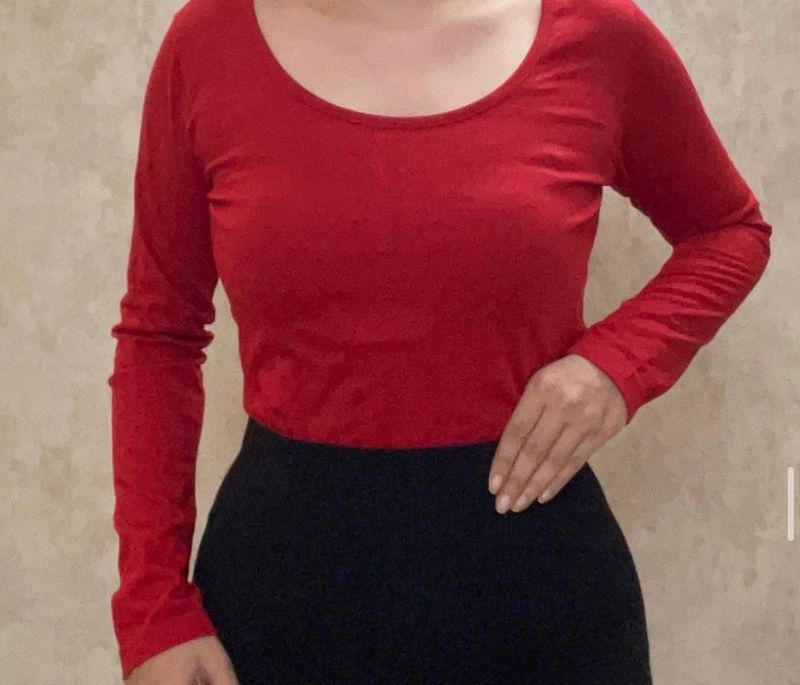 Red Crop Top For Women