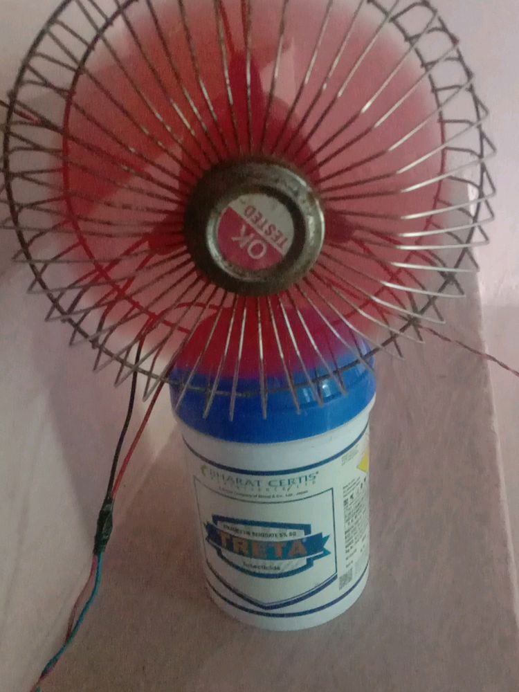 Table Fan Working On Battery