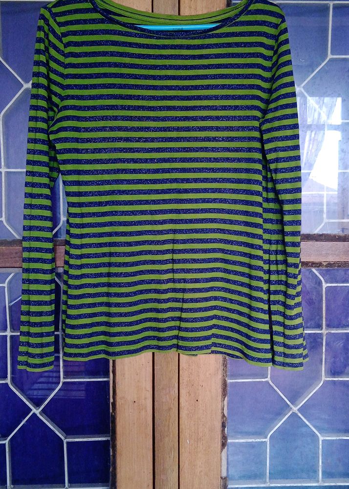 Green Striped Shirt