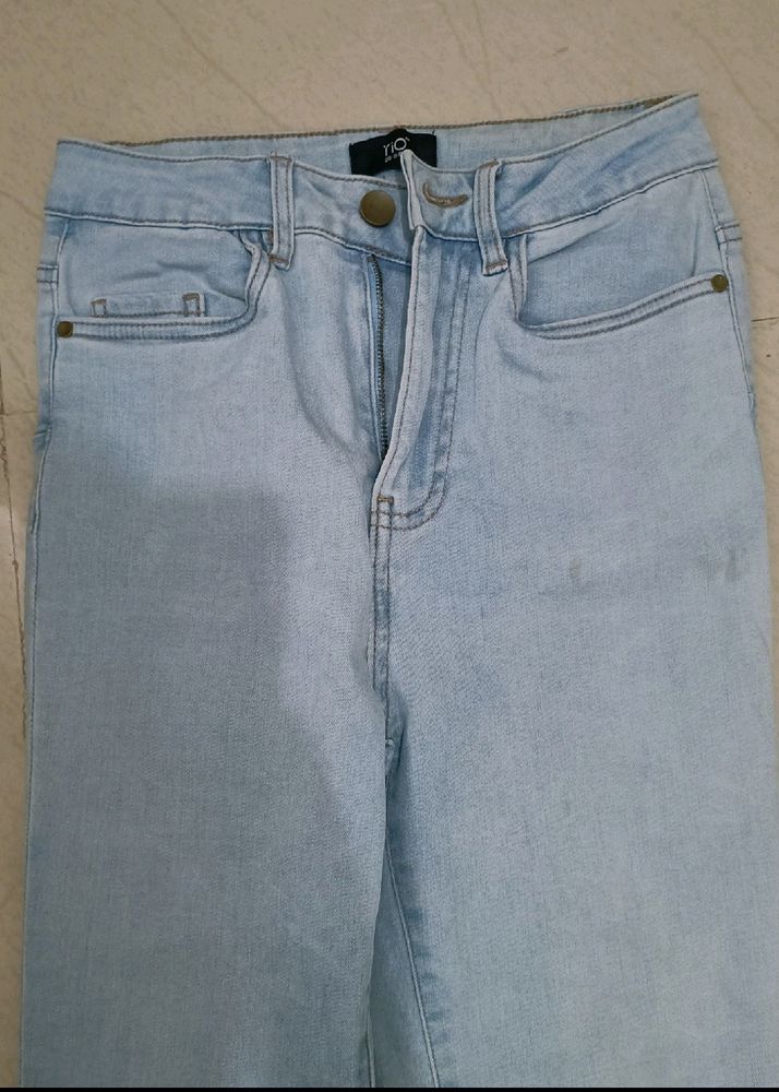 Women  High Waist Blue Jeans