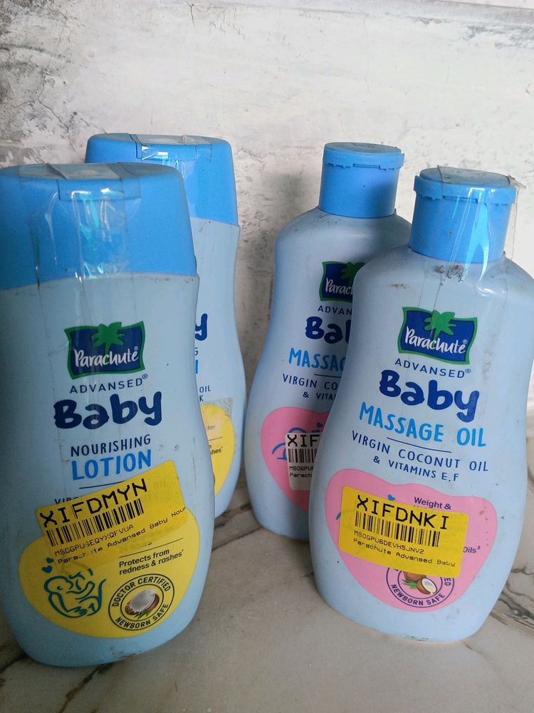 Parachute Baby Lotion And Oil Combo Of 2