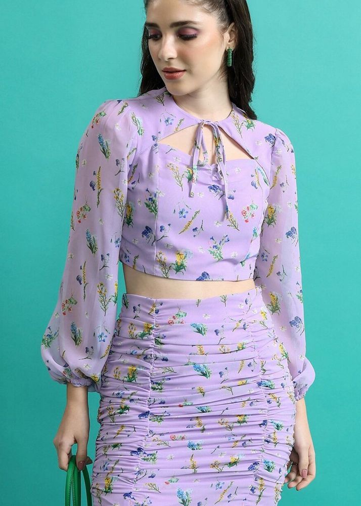 Gorgeous Lavender Co-ord Set By Tokyo Talkies