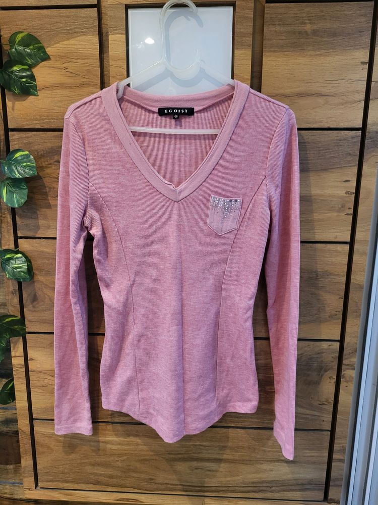 Warm Pink Top For Winters