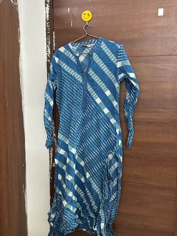 Blue Striped Kurta