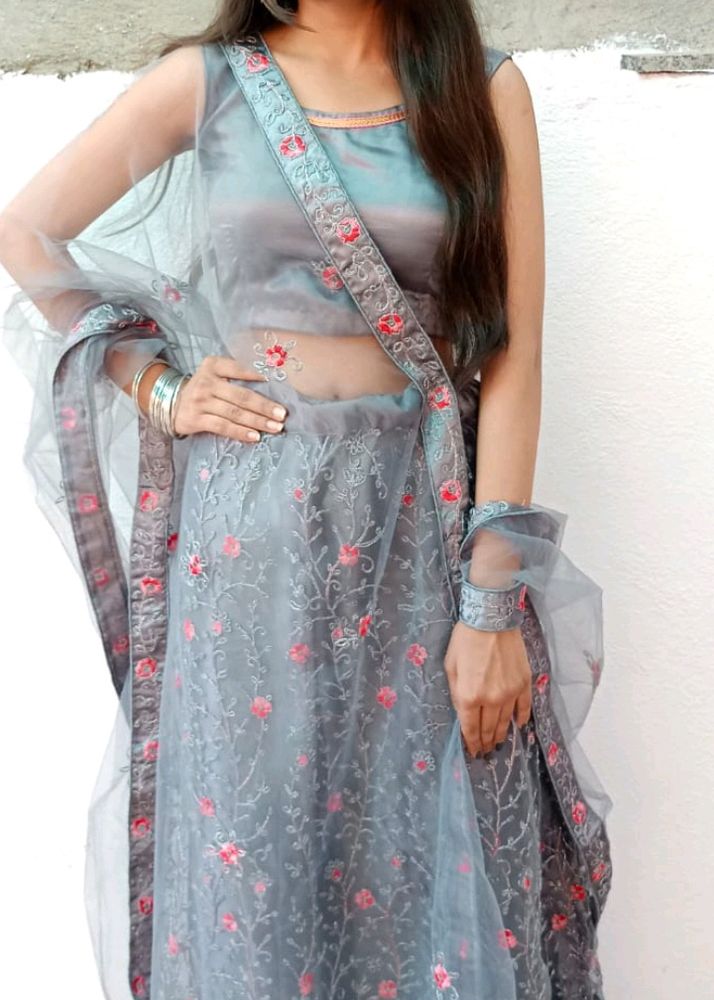 Beautiful Grey Lehenga