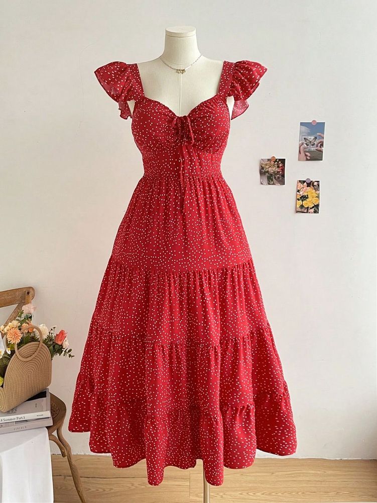 Red Polka Dot Dress