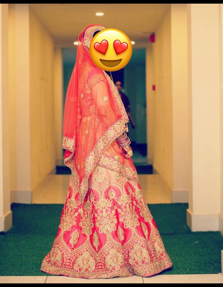 Bridal Lehenga - Fish Cut Pink Colour