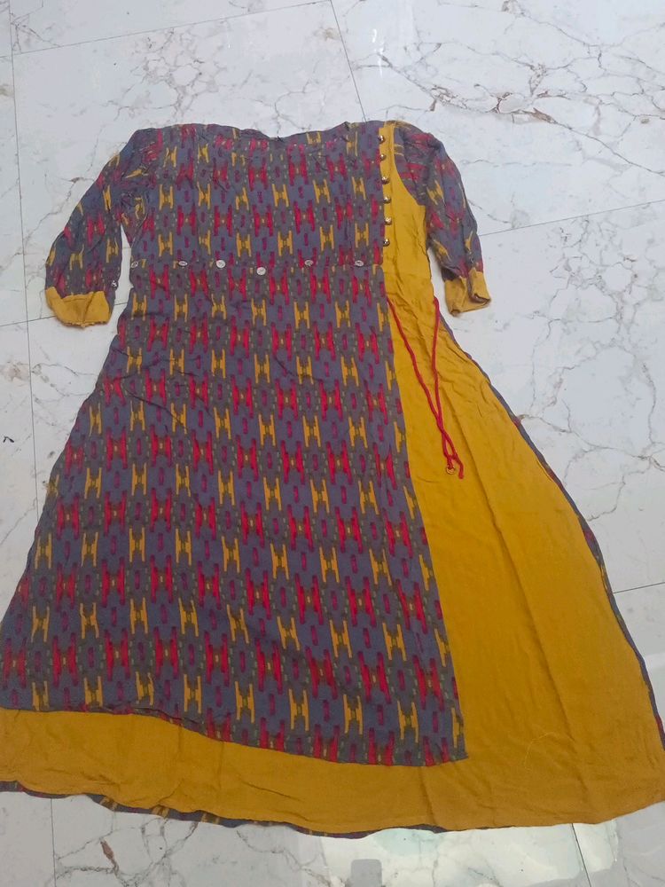 Pure Cotton Worked Double Designed Kurti