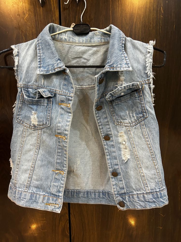 Cool Denim Crop Jacket