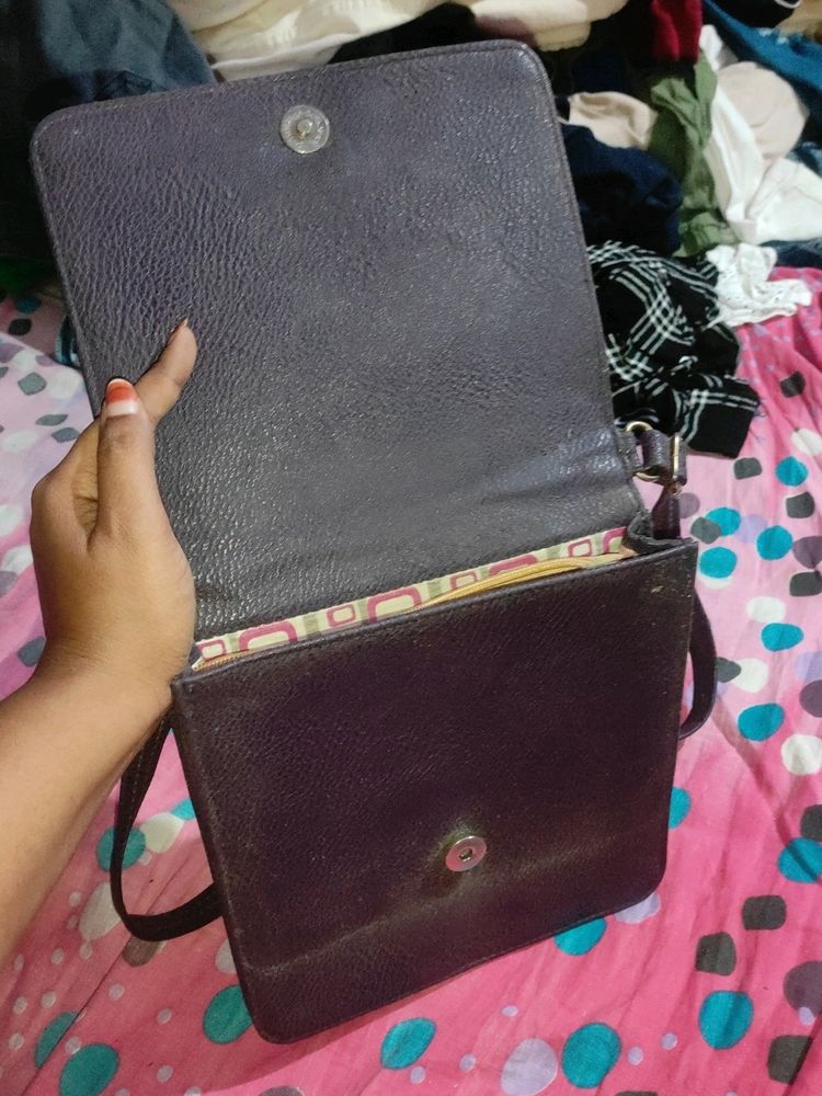 Dark Purple Sling Bag