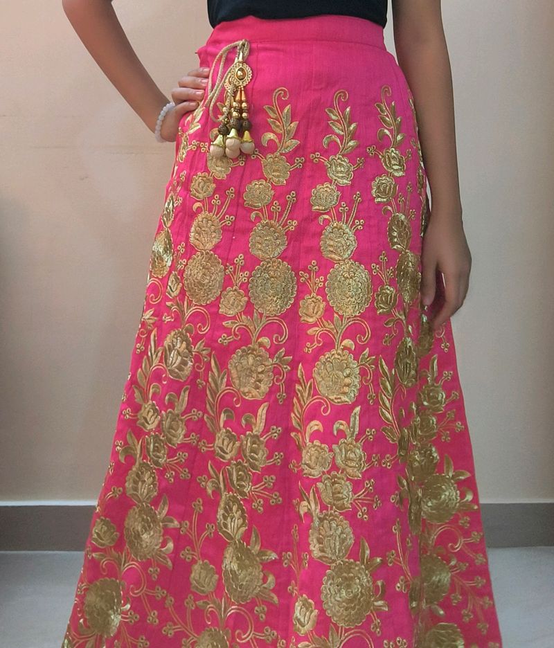 Hot Pink Ethnic Lehenga