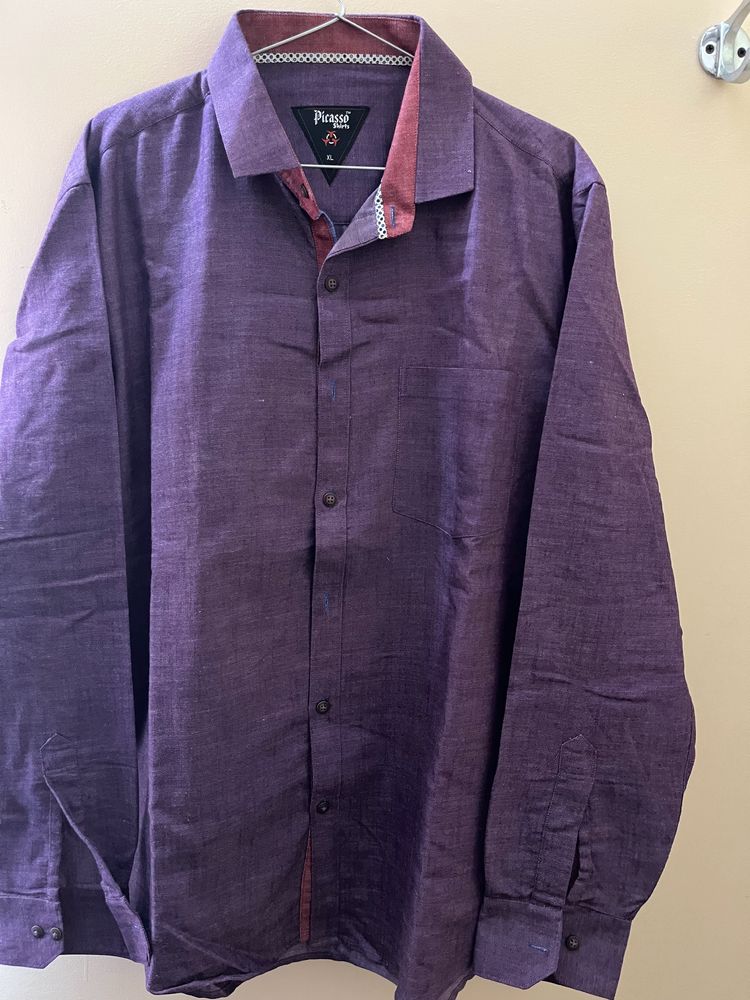 Men Purple Shirt