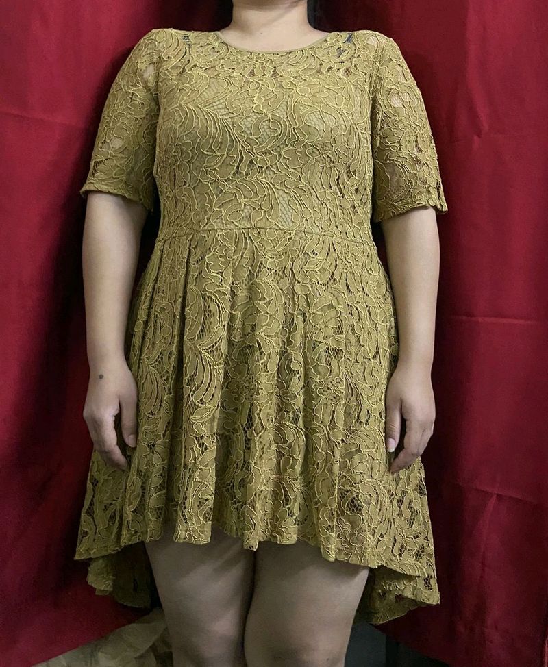 Mustard Lace Dress