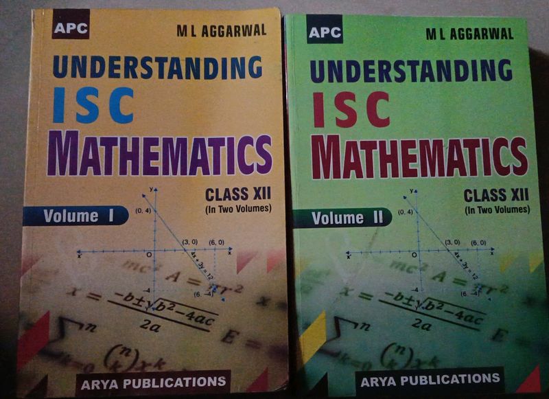 ISC Mathematics Vol.1 and Vol.2 By ML AGGARWAL