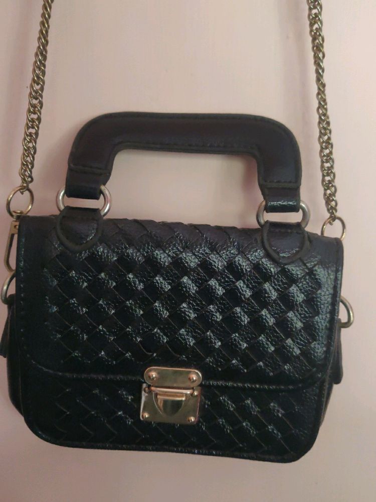 Black Colour Sling Bag