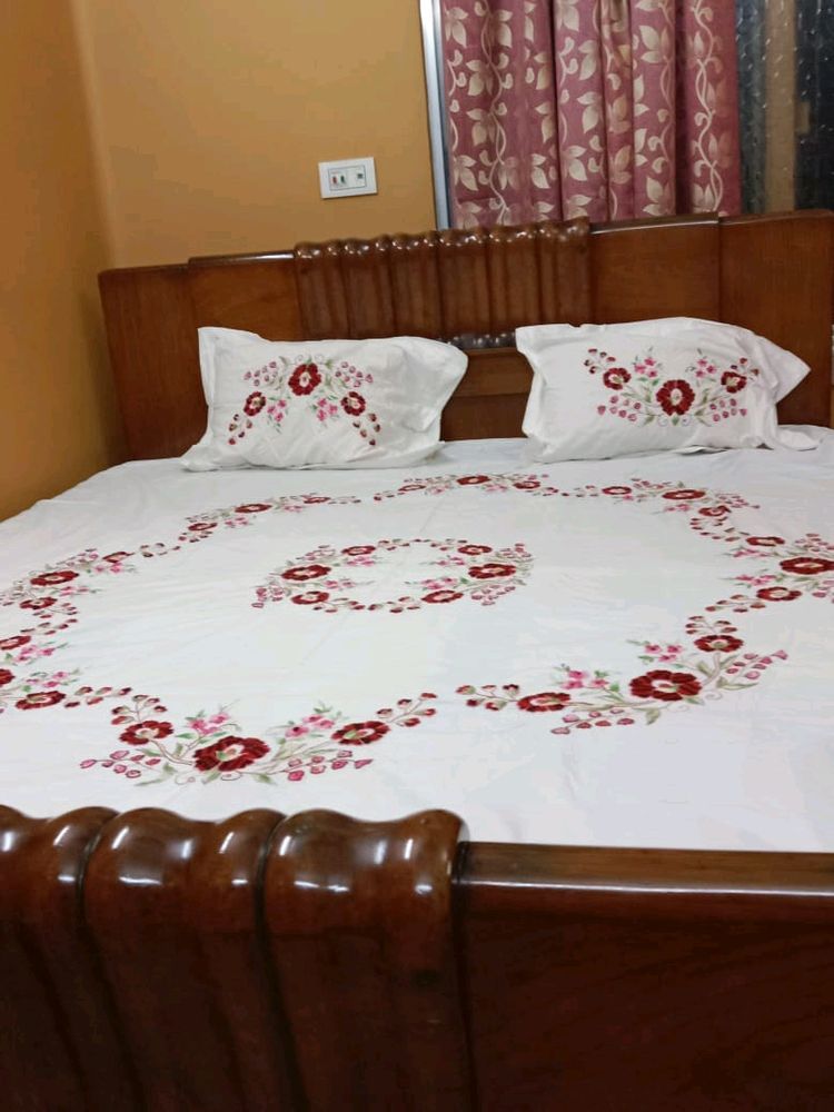 Beautiful Full Hand Embroidered New Bedsheet