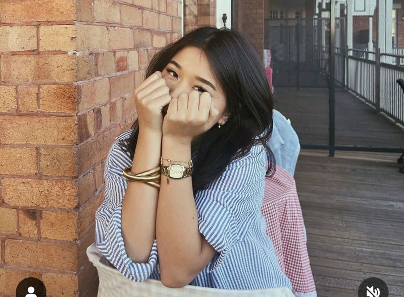 White And Blue Striped Shirt