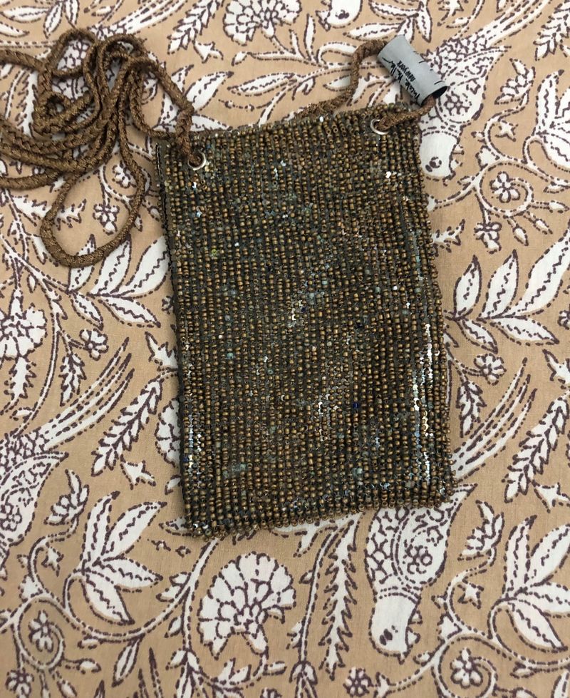 Gold Mobile Holder Sling Bag