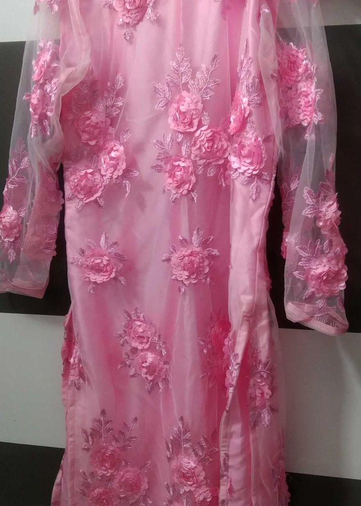 PINK net kurti