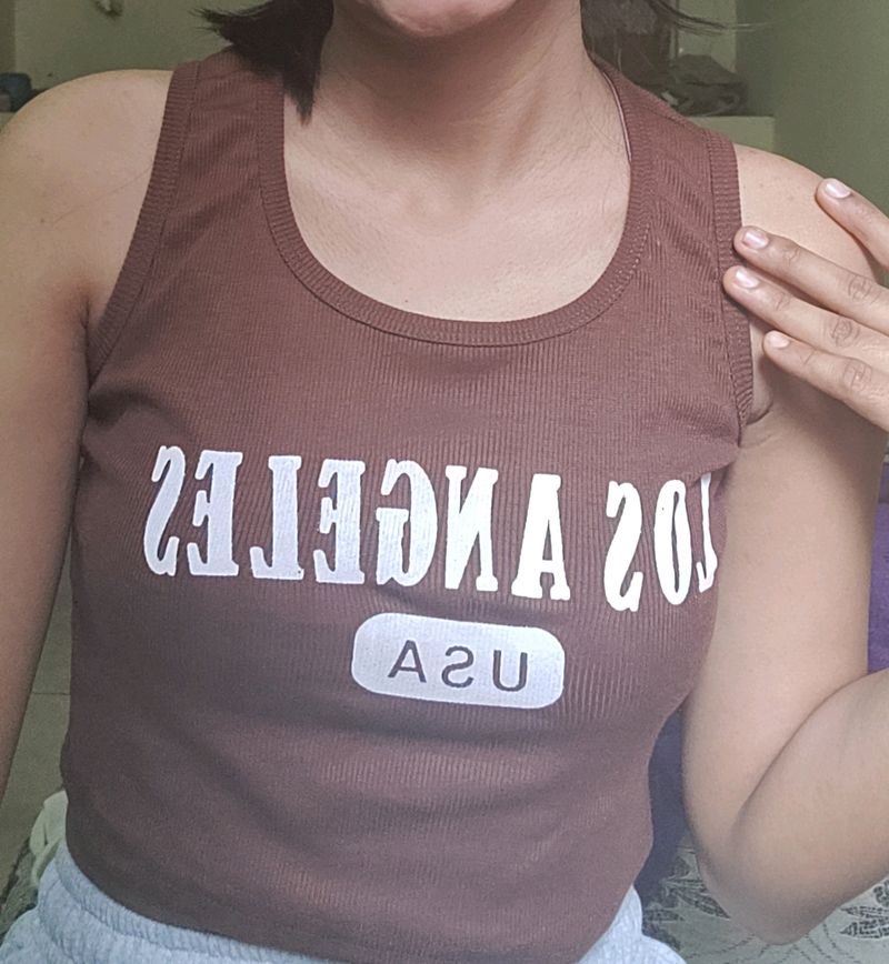 Brown Tank Top