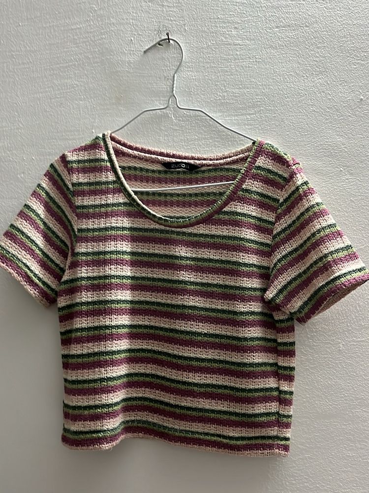 Multicolour Crochet Top