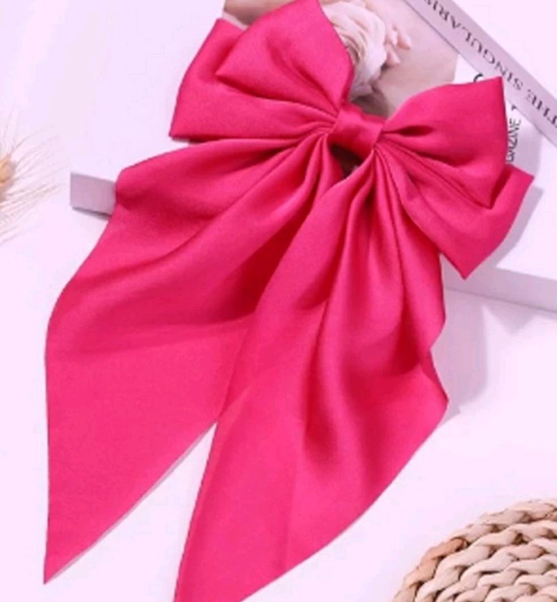 Pink Bow Clip