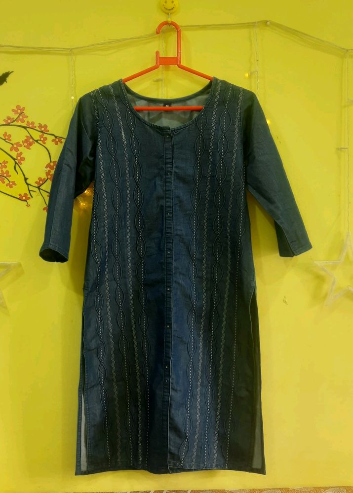 Denim Kurta💙