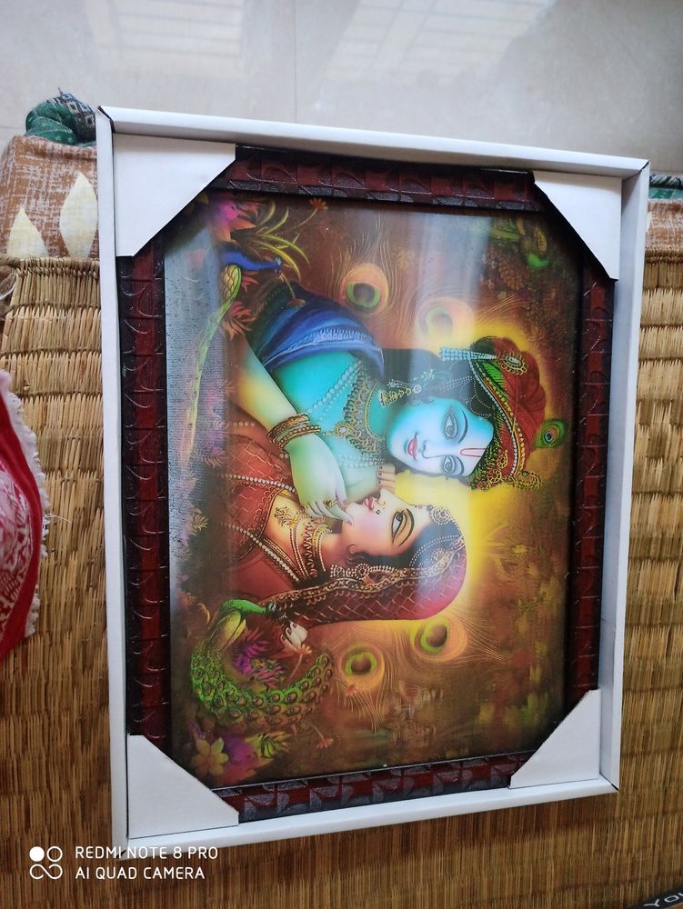 New Radha Krishna 5D Photo Frame