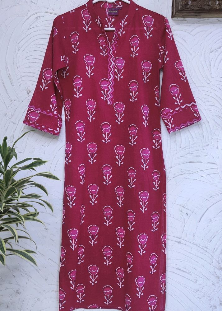 💕 Rose Pink Kurti