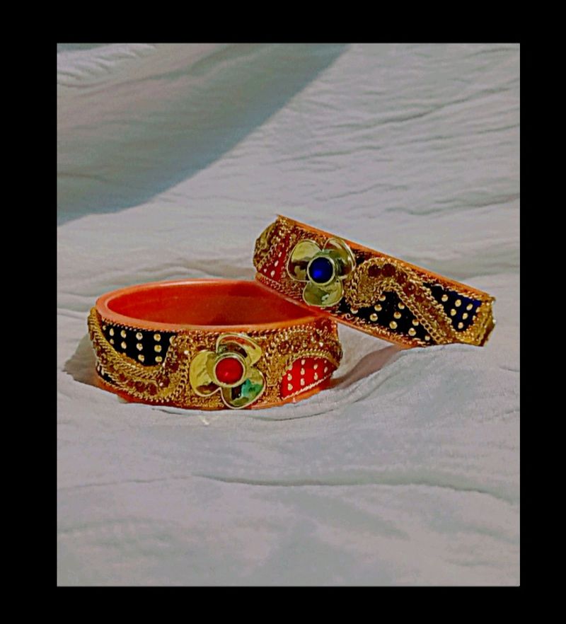 Set Of New Bangles And Earrings